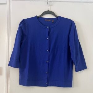 525 America Royal Blue Knit Cardigan size XL (w104)